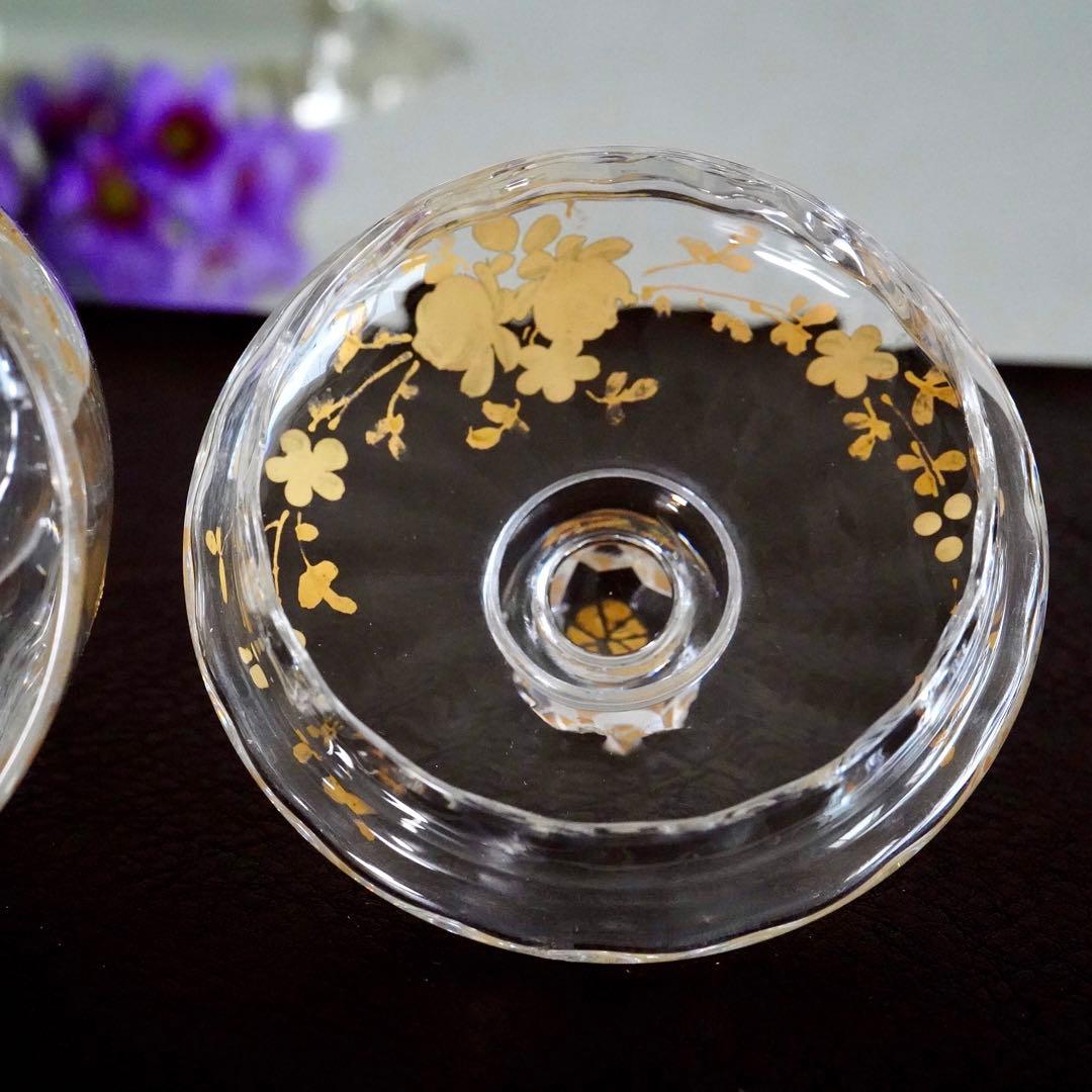 あすまむ★極希少★24金彩★オールドバカラ★ルイ15世様式★蓋物★小物入れ