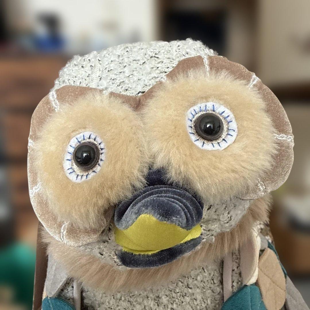 クチパクアニマルスピーカーオウル ぬいぐるみ フクロウ　入江優子（IRIIRI）