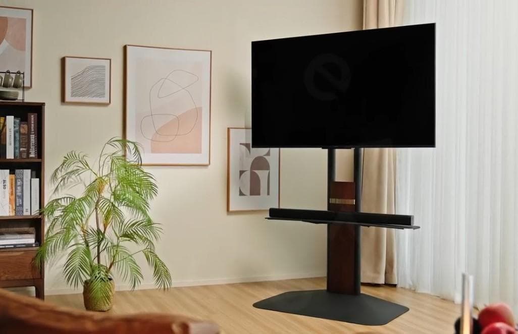 [S146-200]モダン テレビスタンド ブラック ウッド