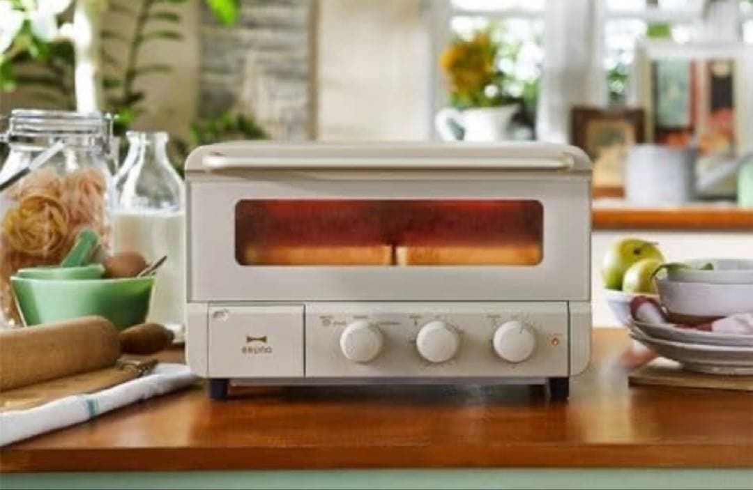 【新品未開封】　BRUNO　スチーム＆ベイクトースター　グレージュ