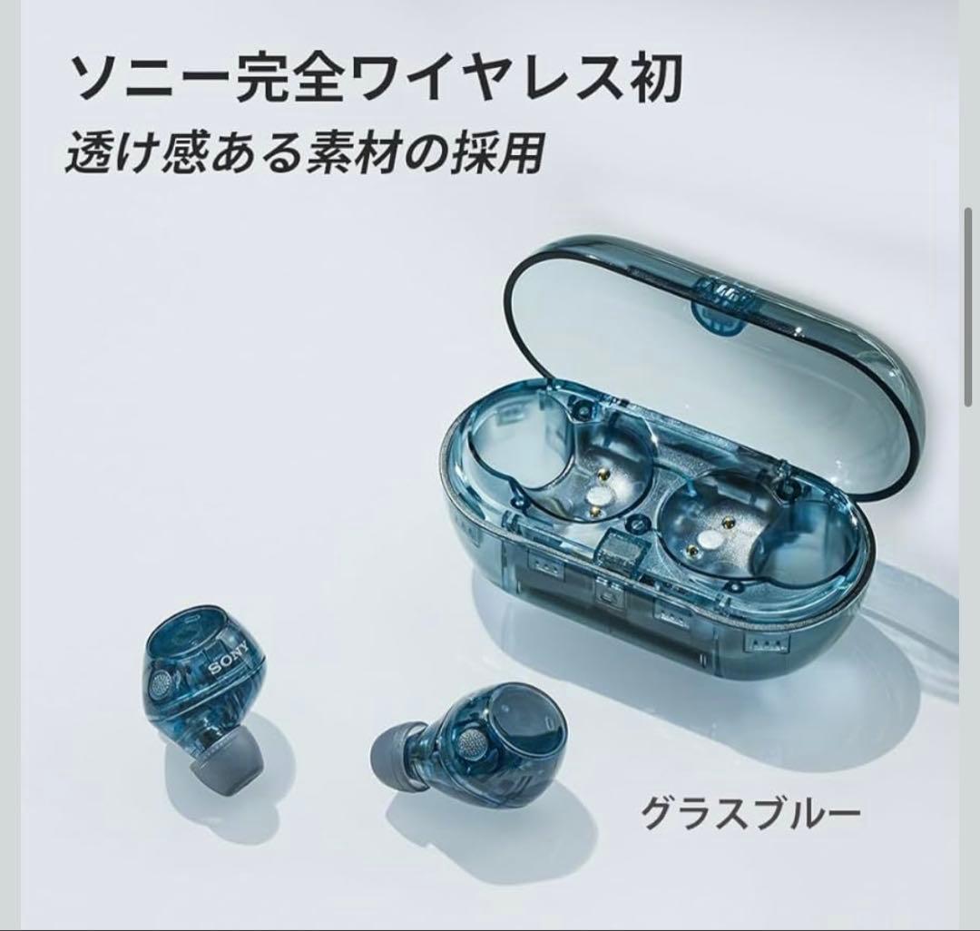 SONY ワイヤレスイヤホン WF-C710N グラスブルー