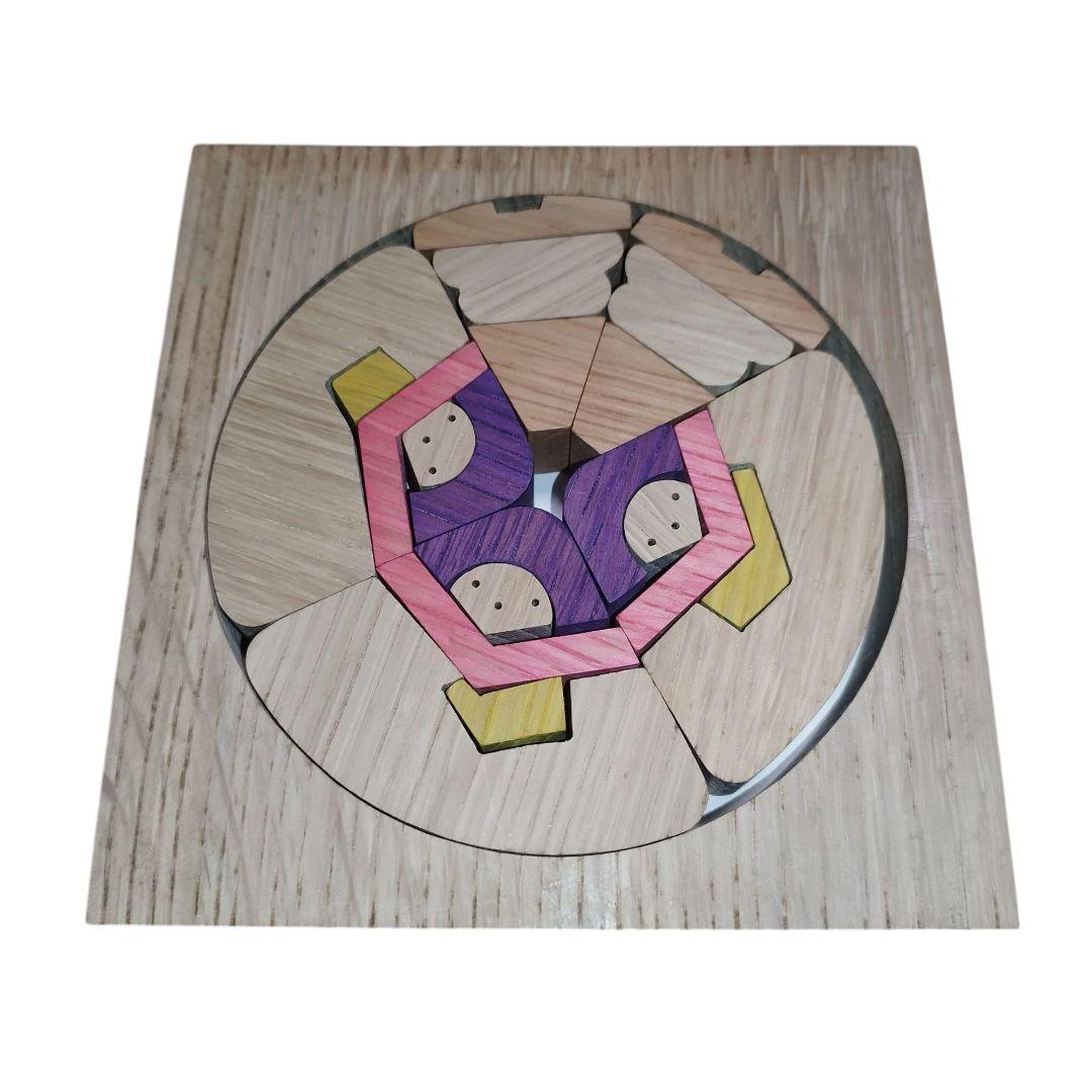 【希少】小黒三郎 円びな 五段飾り 組み木 雛人形