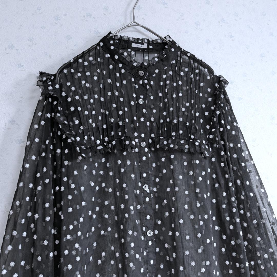 25SS IENA 楊柳フリルピンタックブラウス 今季新作