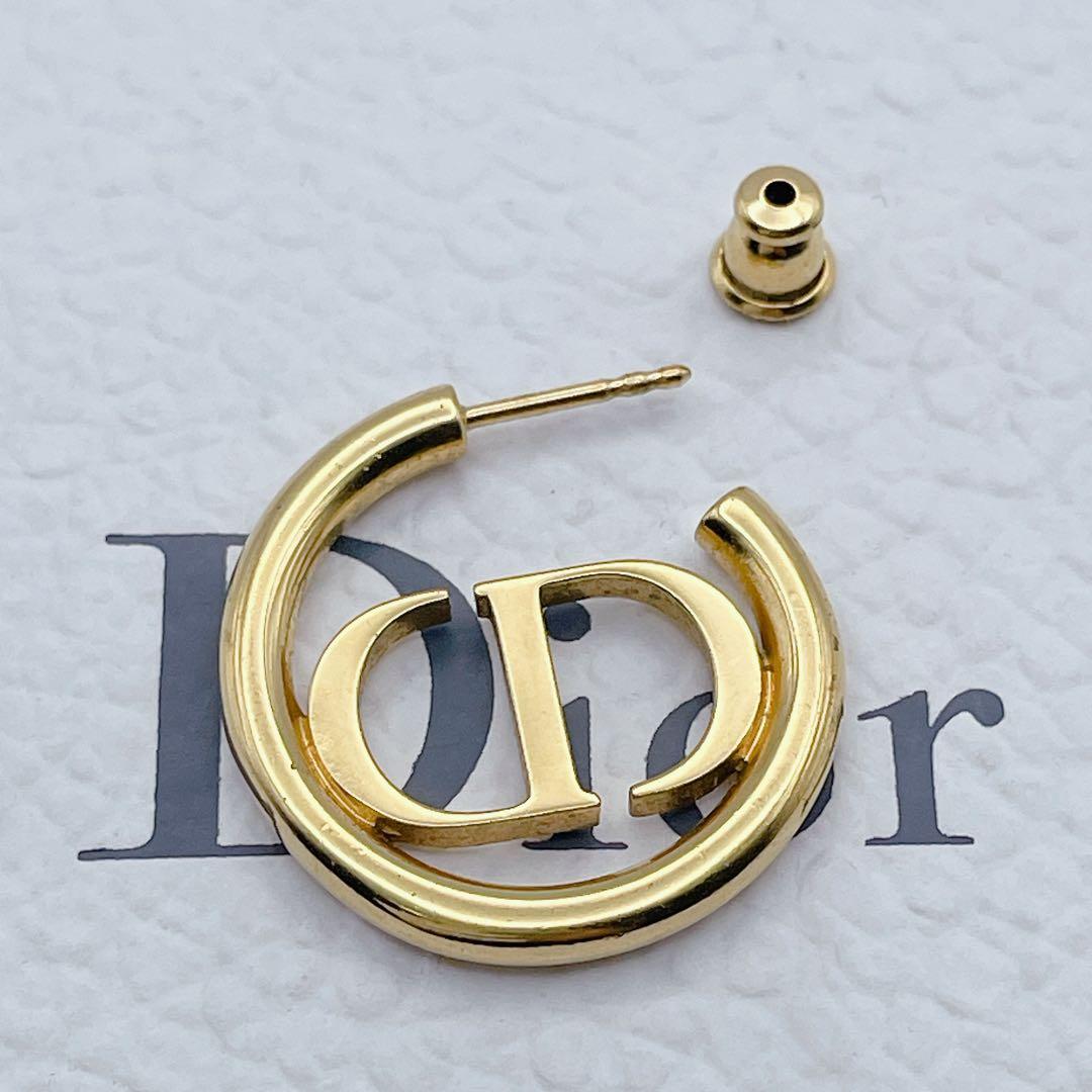 Christian Dior ピアス　モンテーニュ　フープ　サークル　ゴールド