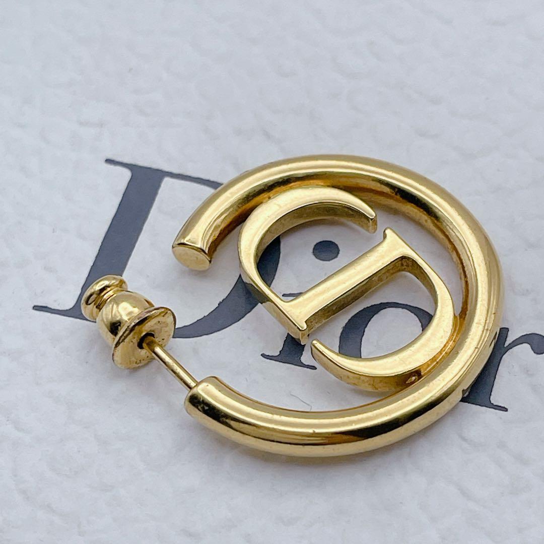 Christian Dior ピアス　モンテーニュ　フープ　サークル　ゴールド