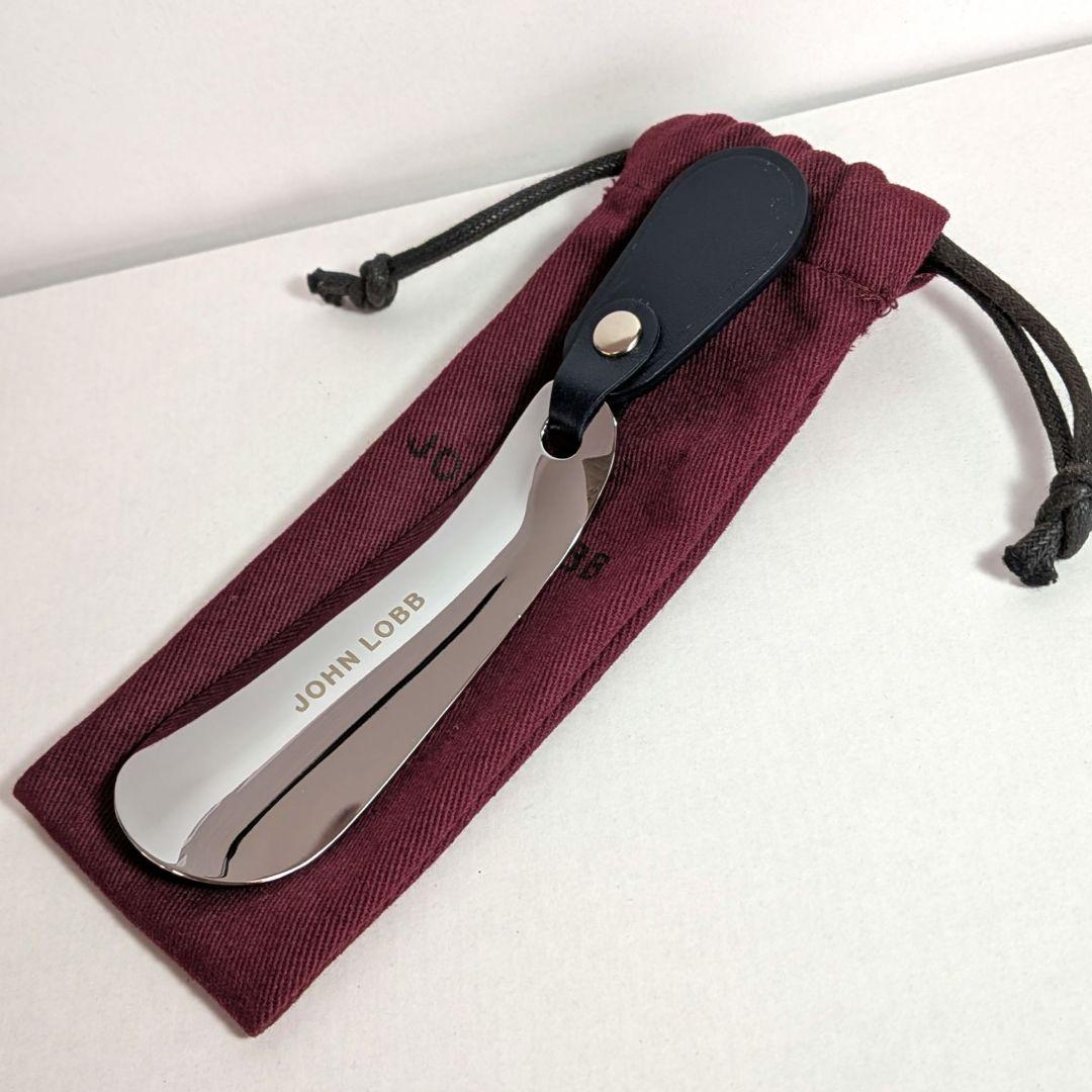 美品 ジョンロブ JOHN LOBB 靴べら トラベル シューホーン シルバー