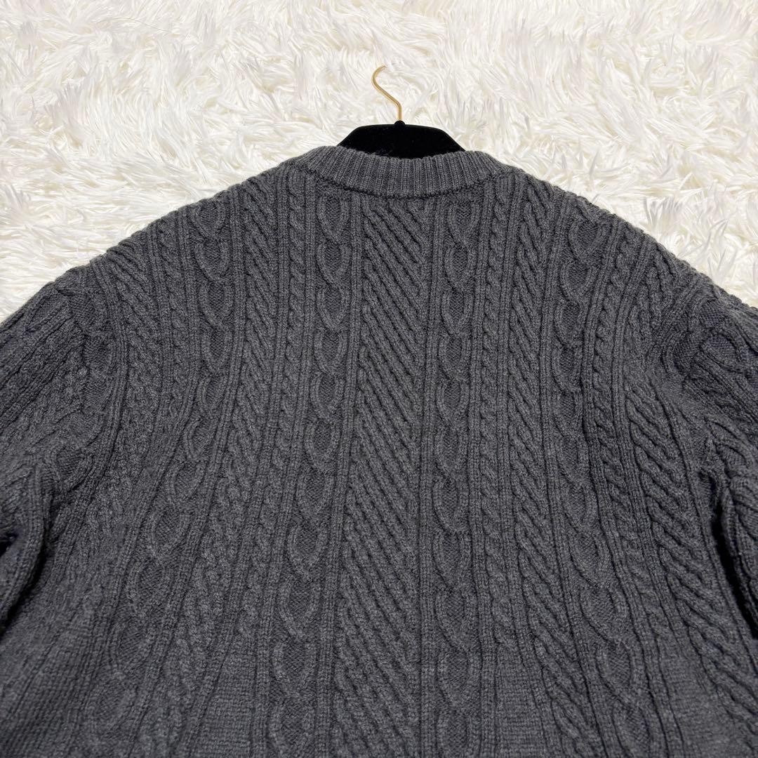 【美品】ソーノ 2024AW サークルフレアケーブルニットカーディガン ケーブル