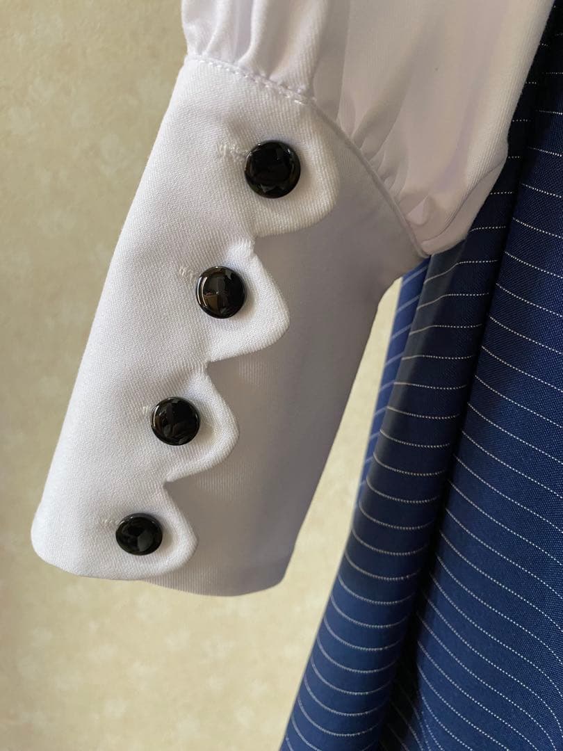 あ*い様 Favorite 猫目トヲルコラボ 長袖ワンピース ストライプ ミディ