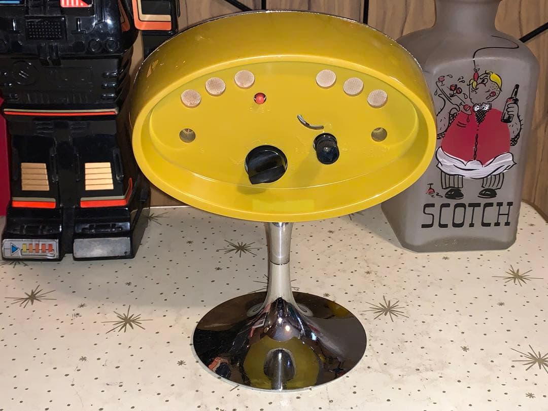 昭和レトロ　動作品　シチズン CITIZEN アラーム付　置時計　スペースエイジ