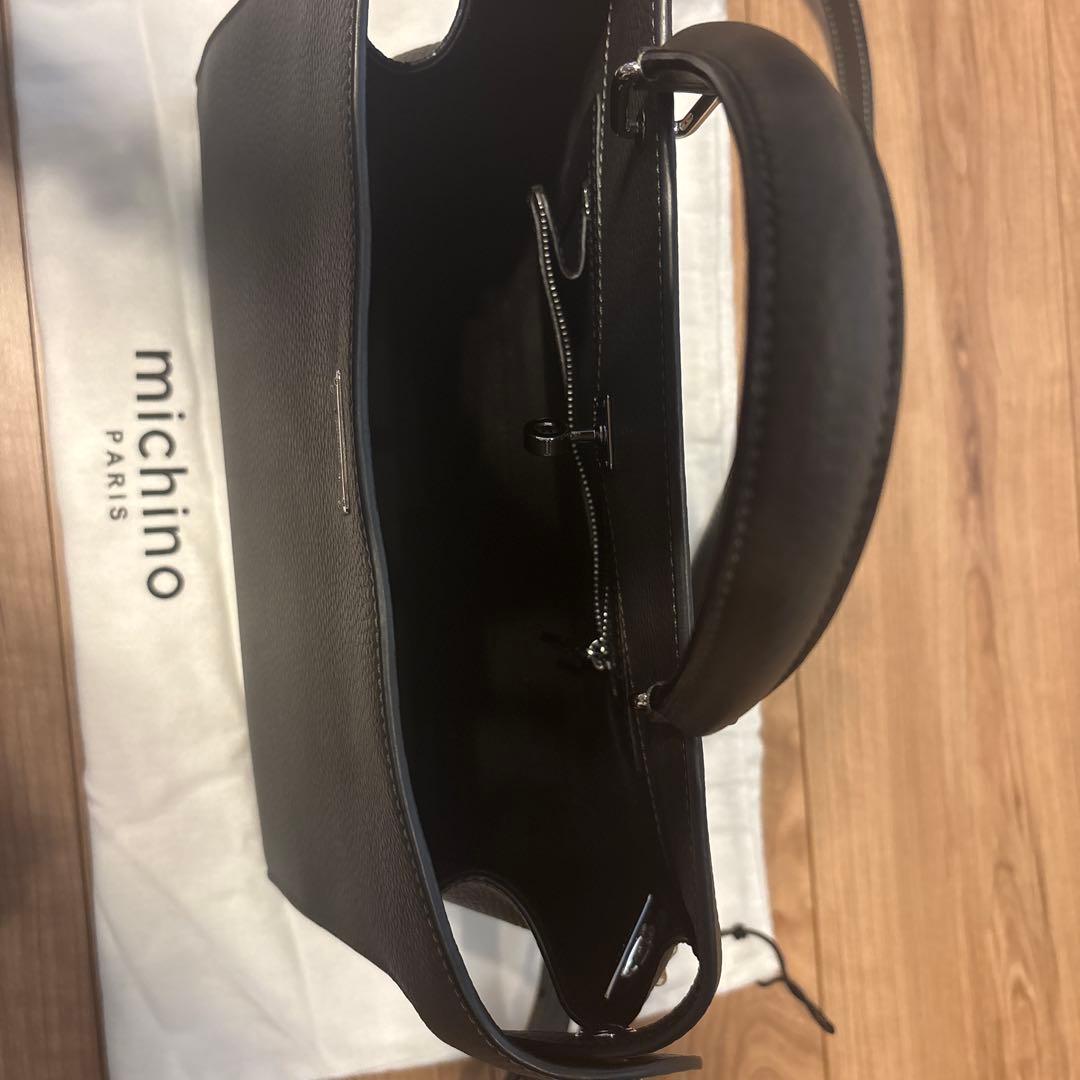 michino ハンドバッグ　ルテス　スモール　チャコールグレー