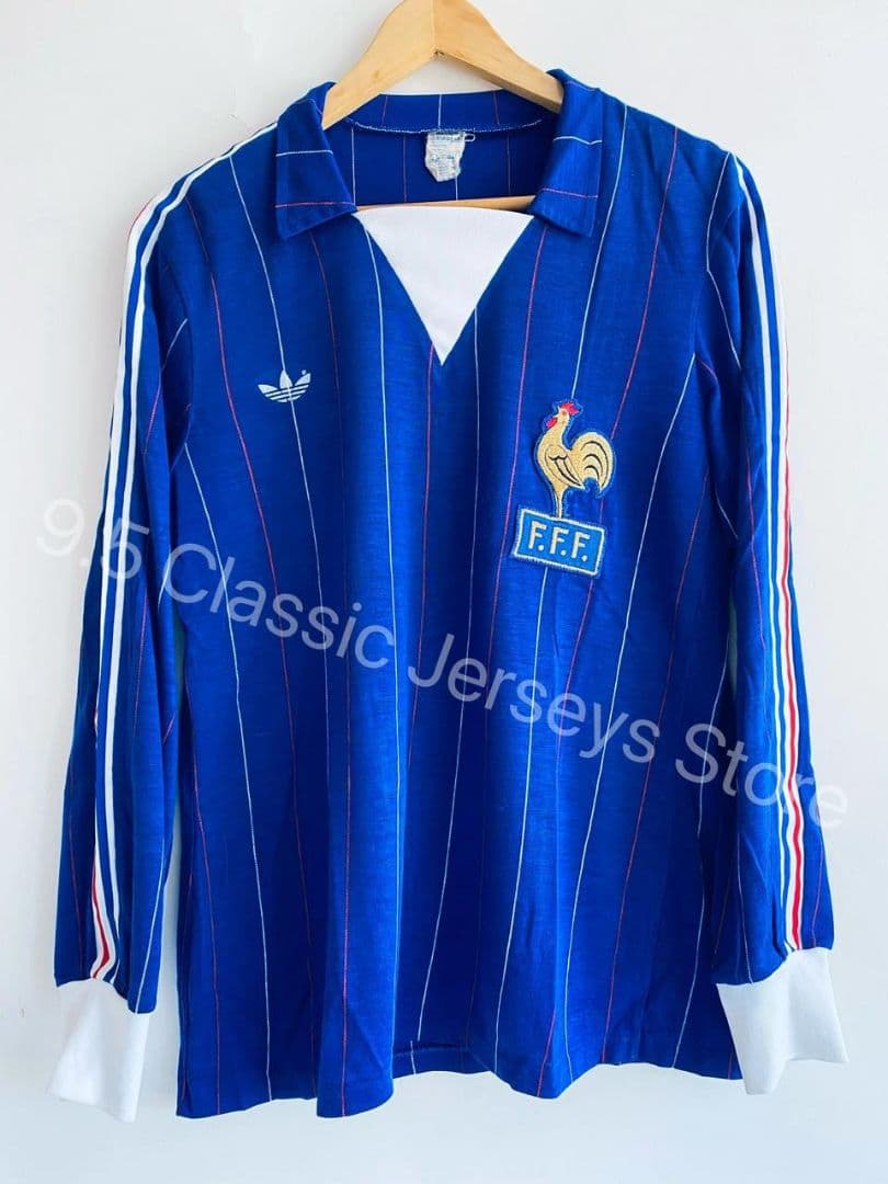 80/82 フランス代表 ホーム ユニフォーム 長袖