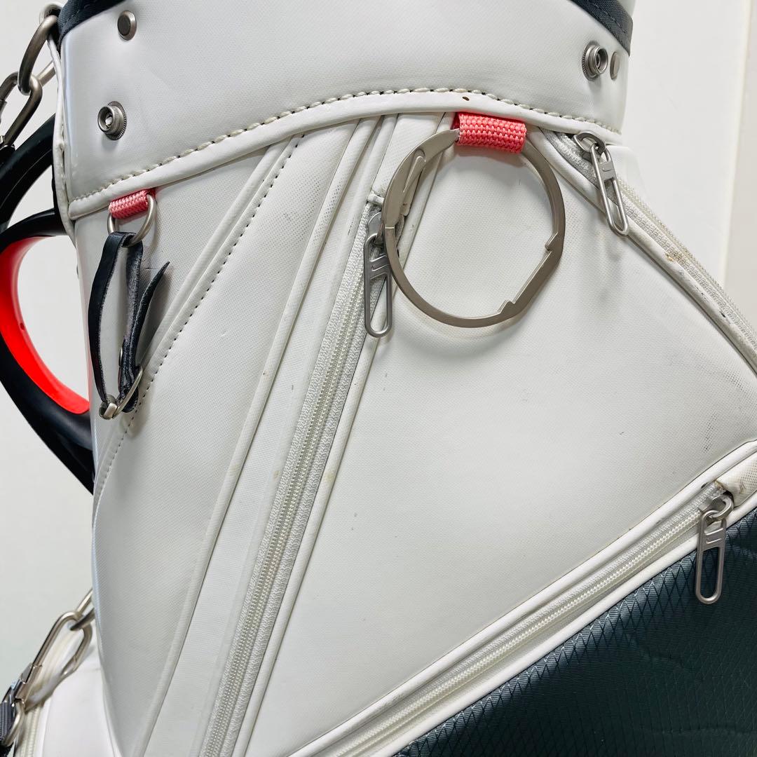 Nike ゴルフキャディバッグ ホワイト/ブラック/レッド