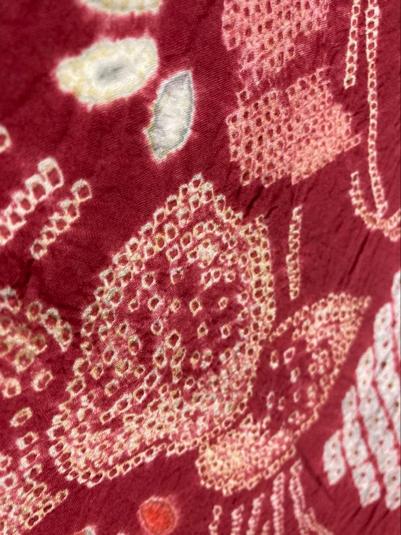 伝統工芸　有松総絞り　反物　手蜘蛛絞り　湯のし　幅だし済み　浴衣　リメイク