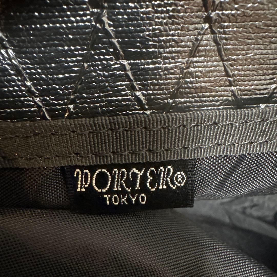 【美品】定価27,500 PORTER ポーター ハイブリッド サコッシュ　黒
