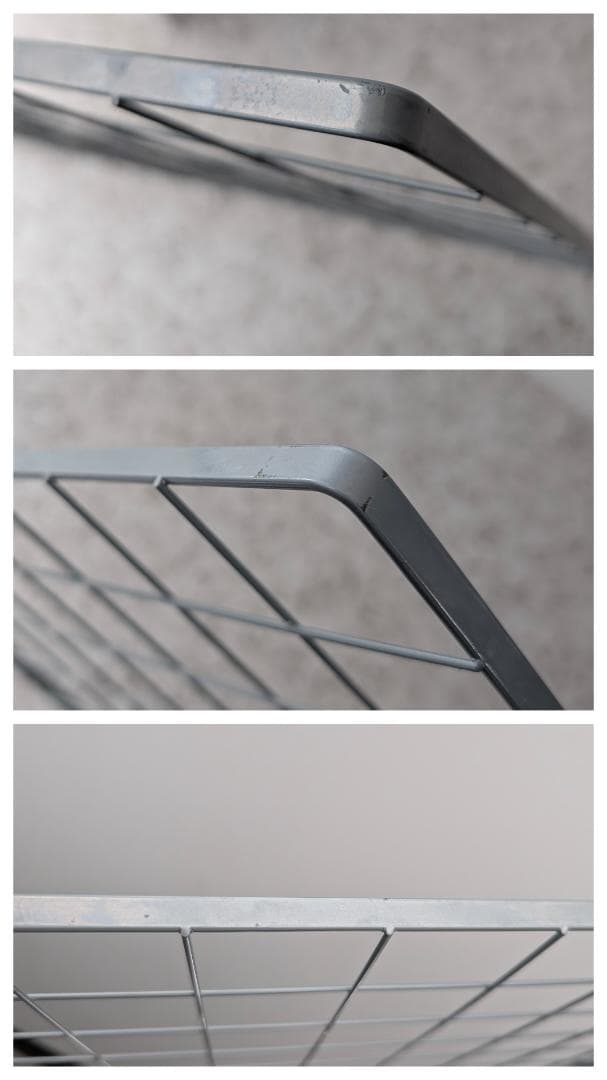 90s ビンテージ メタルフレーム ガラス テーブル スペースエイジ ポップ