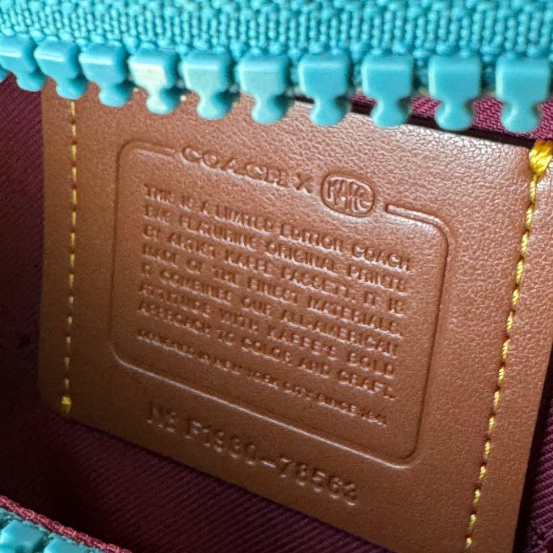 美品　COACH×カフェファセット　限定コラボ　ボディバッグ