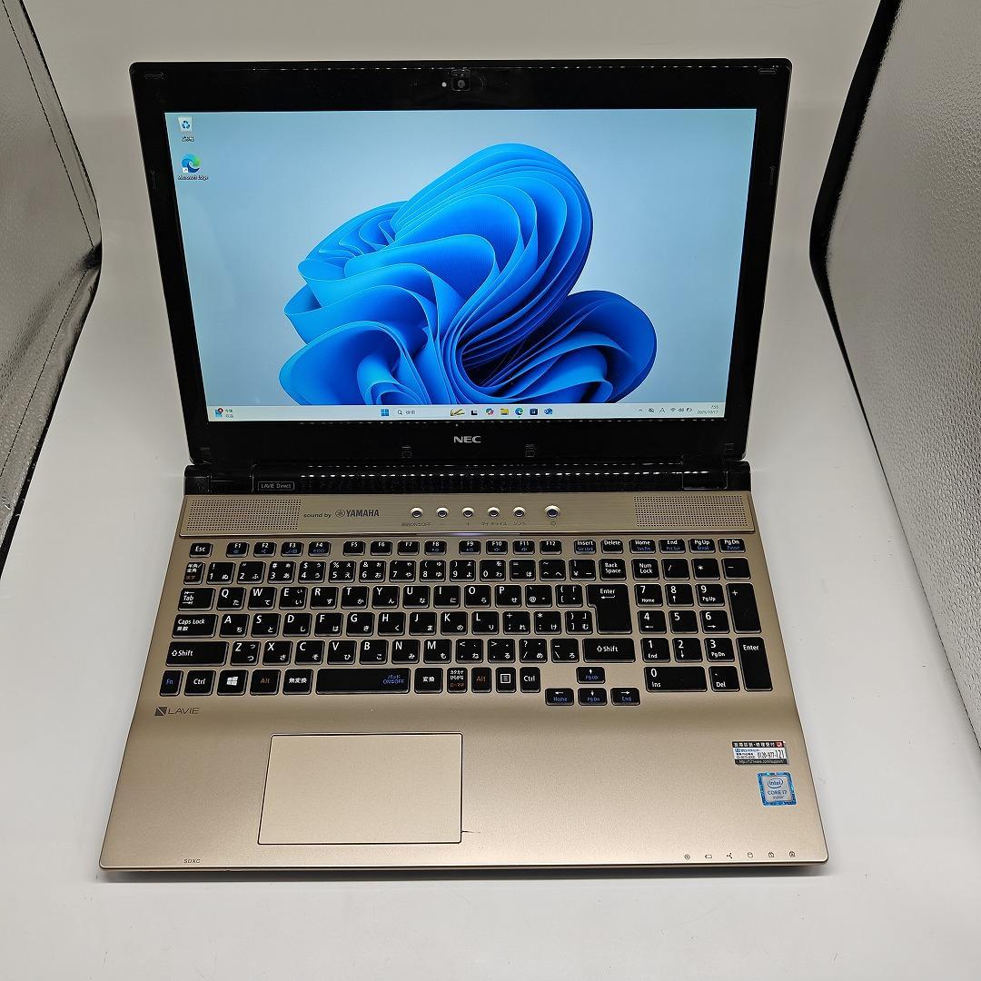 【LAVIE】高速i7 SSD128GB+HDD1TB ゴールド ノートPC