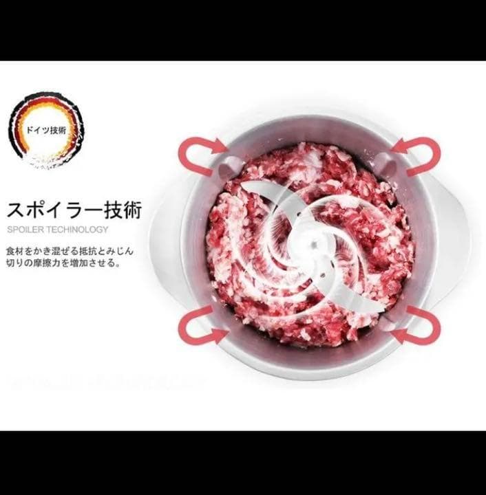 業務用500W❣最新ドイツ技術搭載でプロも認めた性能性♪❤フードプロセッサー