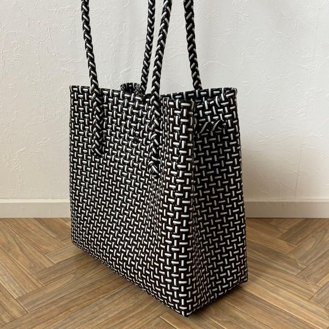 mekearisa メケアリサ かごバッグ Lサイズ ブラウン Gummybag