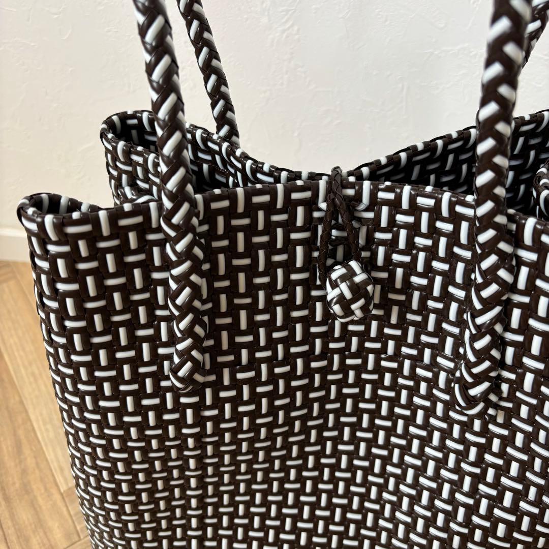 mekearisa メケアリサ かごバッグ Lサイズ ブラウン Gummybag