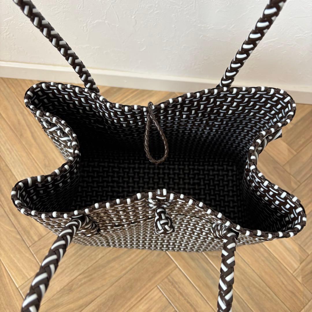 mekearisa メケアリサ かごバッグ Lサイズ ブラウン Gummybag