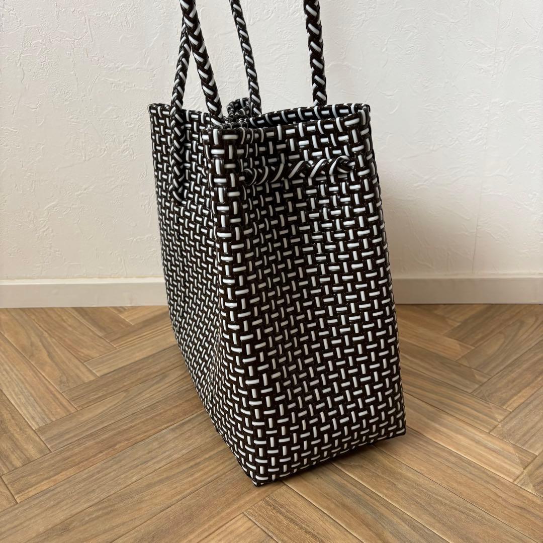 mekearisa メケアリサ かごバッグ Lサイズ ブラウン Gummybag