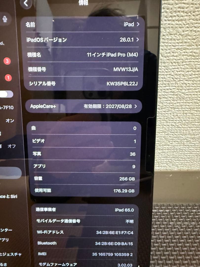 Apple iPad Pro 11インチ (M4) 256GB