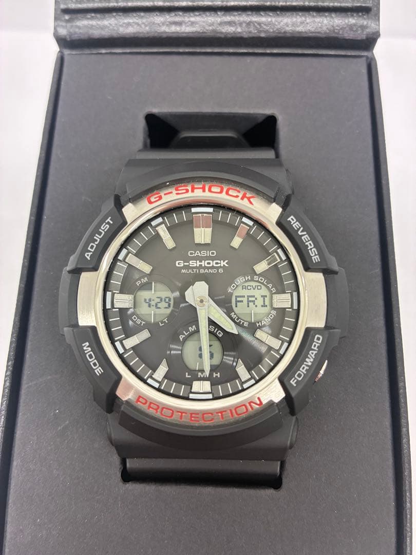 美品CASIO G-SHOCK GAW-100-1AJF 腕時計 電波ソーラー