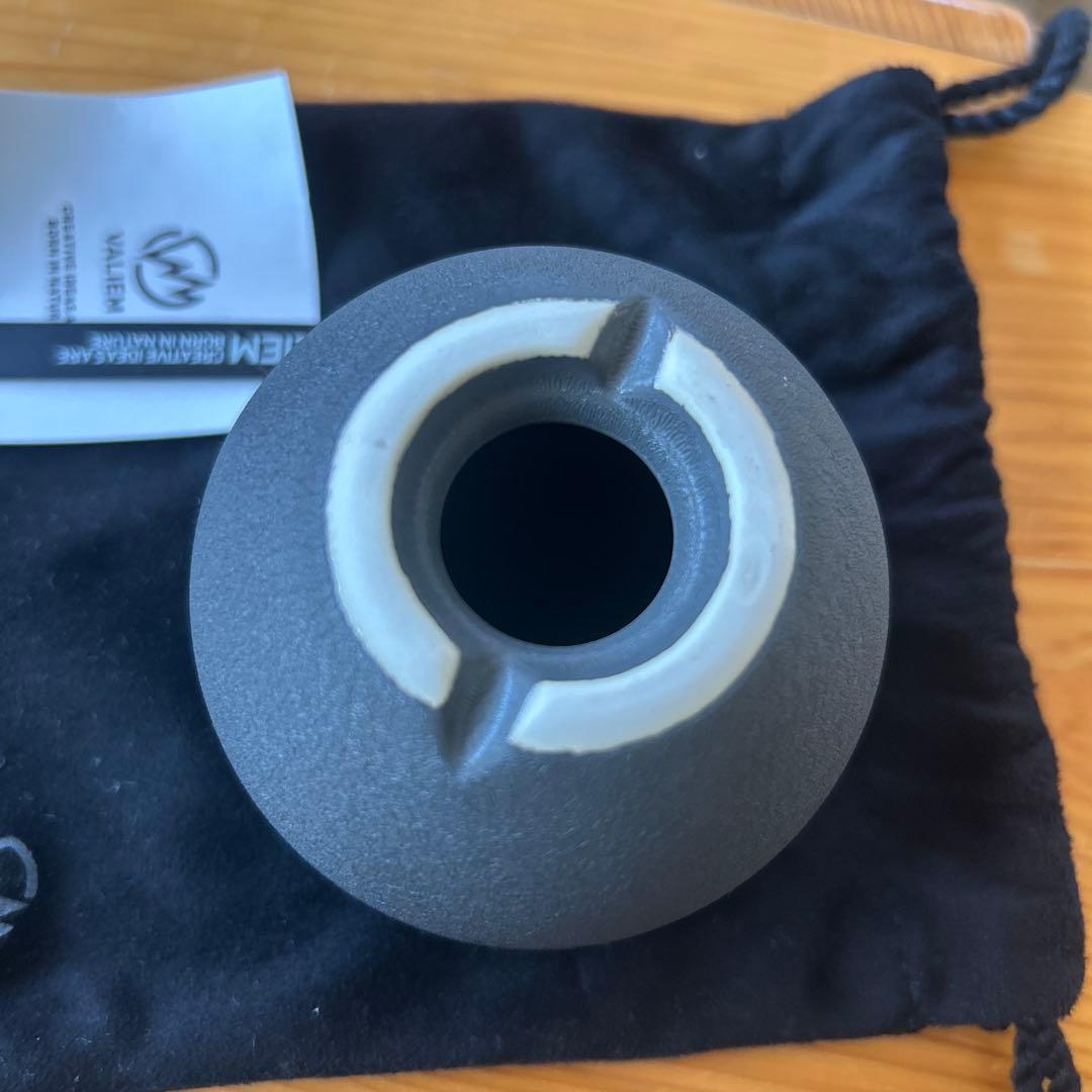 た*く様 VALIEM グレー 陶器製植木鉢 青坊主　xsサイズ