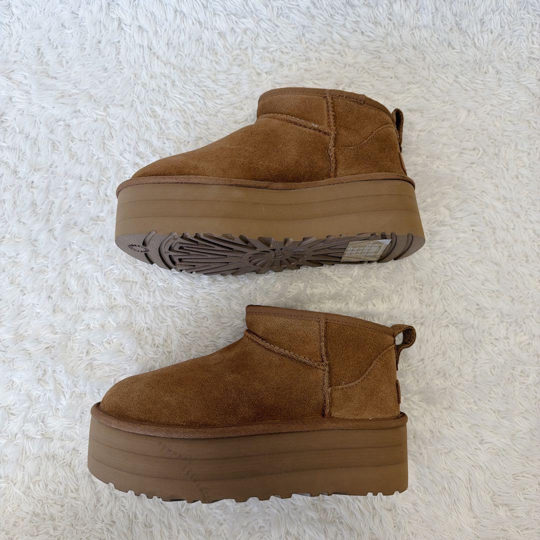 未使用 UGG クラシック ウルトラ ミニ プラットフォーム 厚底 23cm