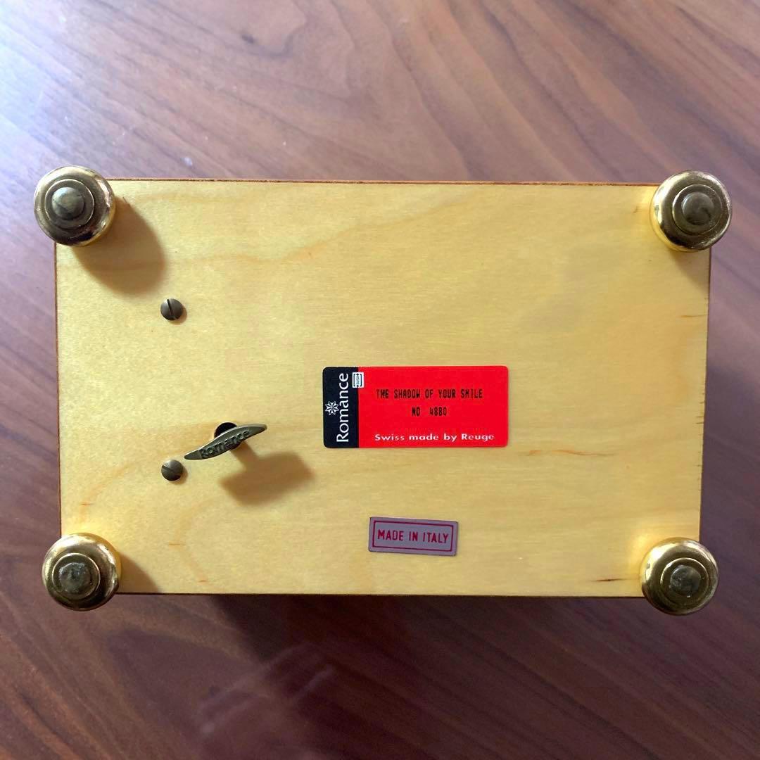 イタリア製 スイス REUGE社 Romance オルゴール ジュエリーBOX