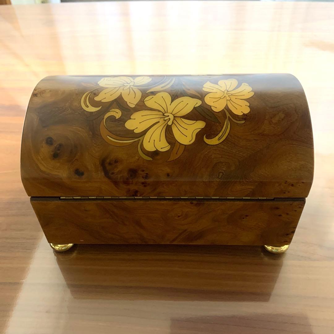 イタリア製 スイス REUGE社 Romance オルゴール ジュエリーBOX