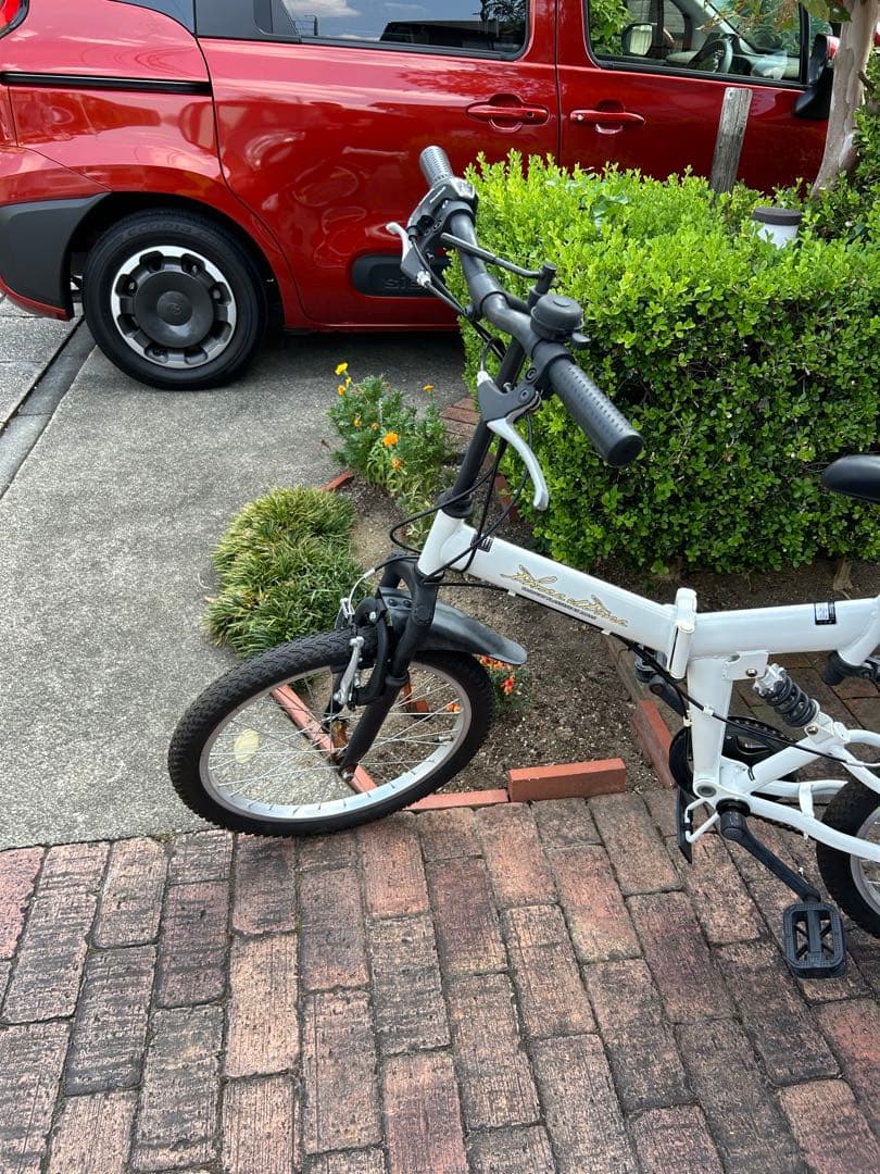 BESPOKER 折りたたみ自転車 ホワイト