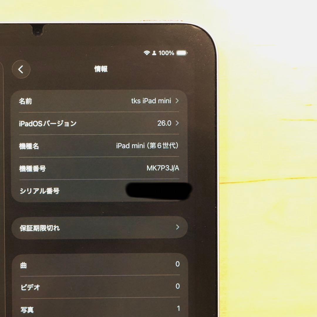 【91％ペン付き】iPad mini 第6世代 スターライト　64GB WiFi
