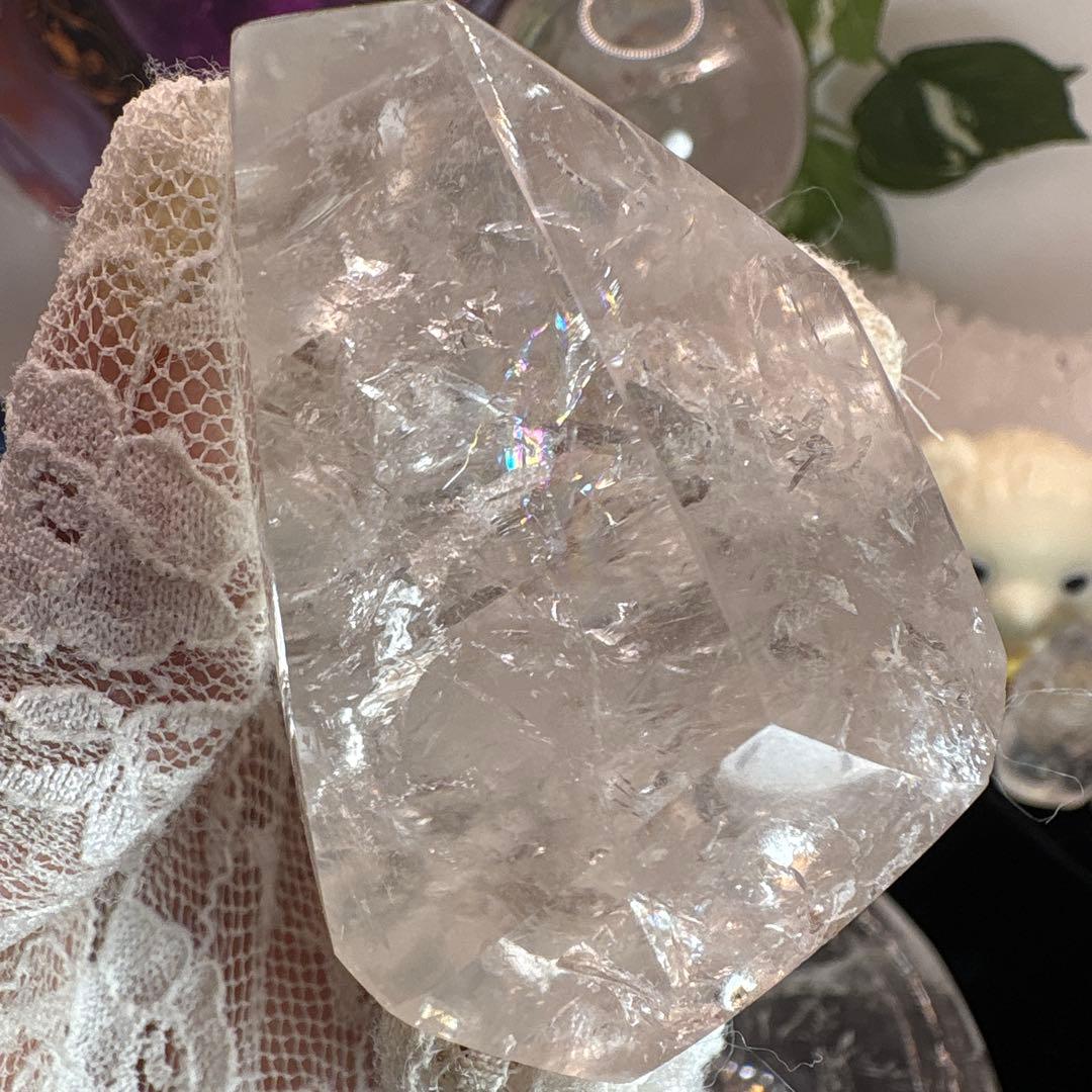 高品質 水晶フリーフォーム 虹♡♡No.2126