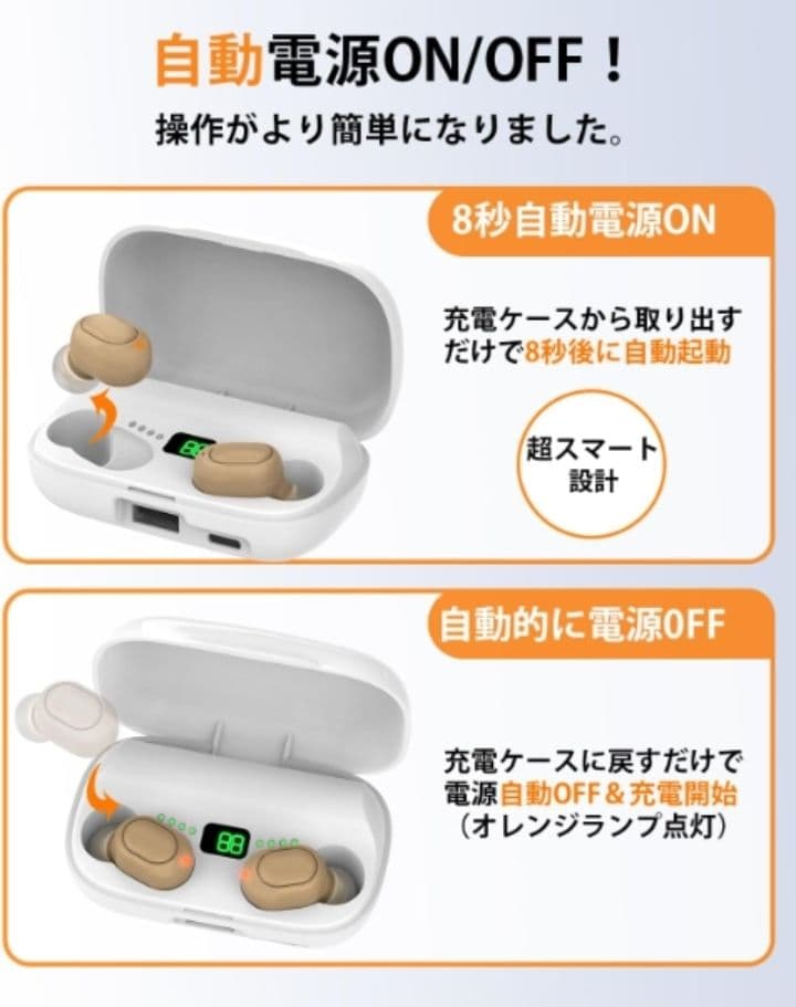 [セット売り5点]集音器　簡単操作・自動電源ON/OFF★新品未使用