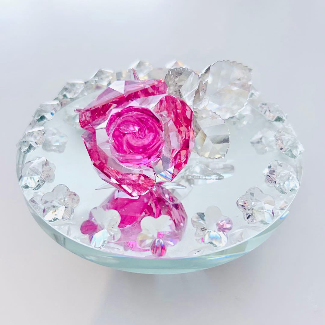 881【廃盤✴︎レア色ピンク】￥24,408／SWAROVSKIフィギュリンローズ