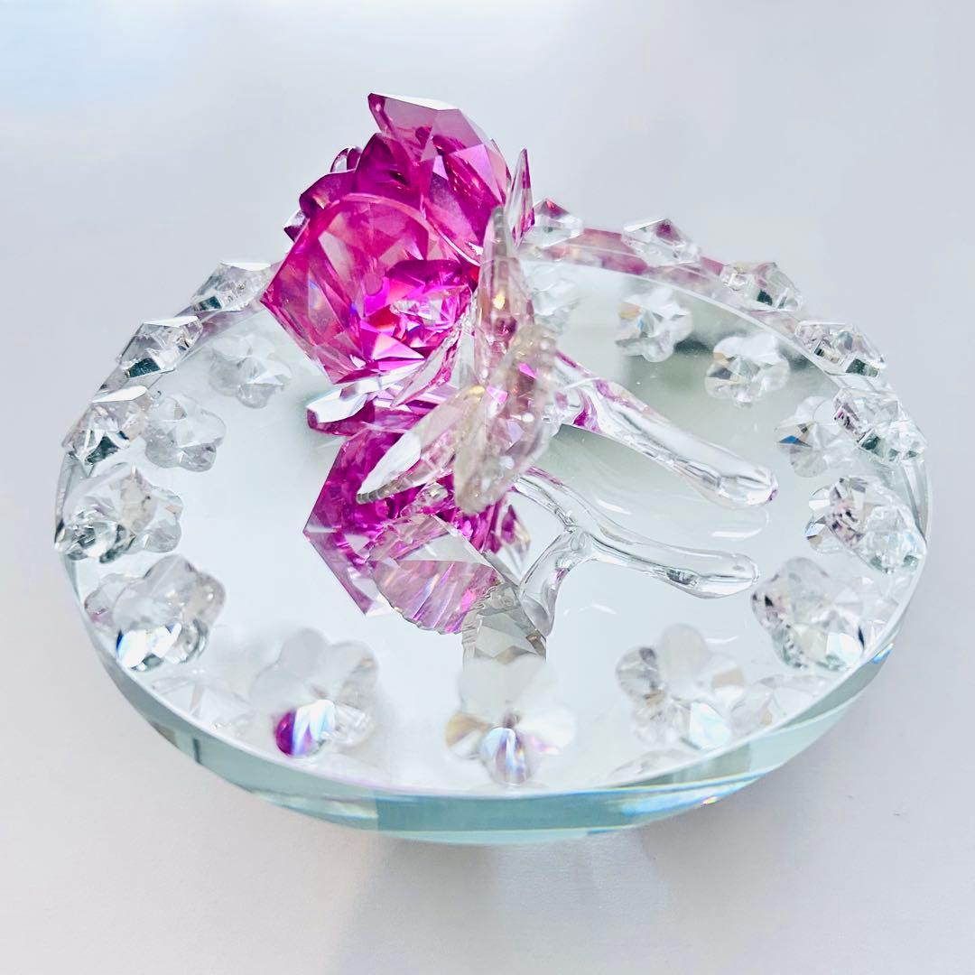 881【廃盤✴︎レア色ピンク】￥24,408／SWAROVSKIフィギュリンローズ