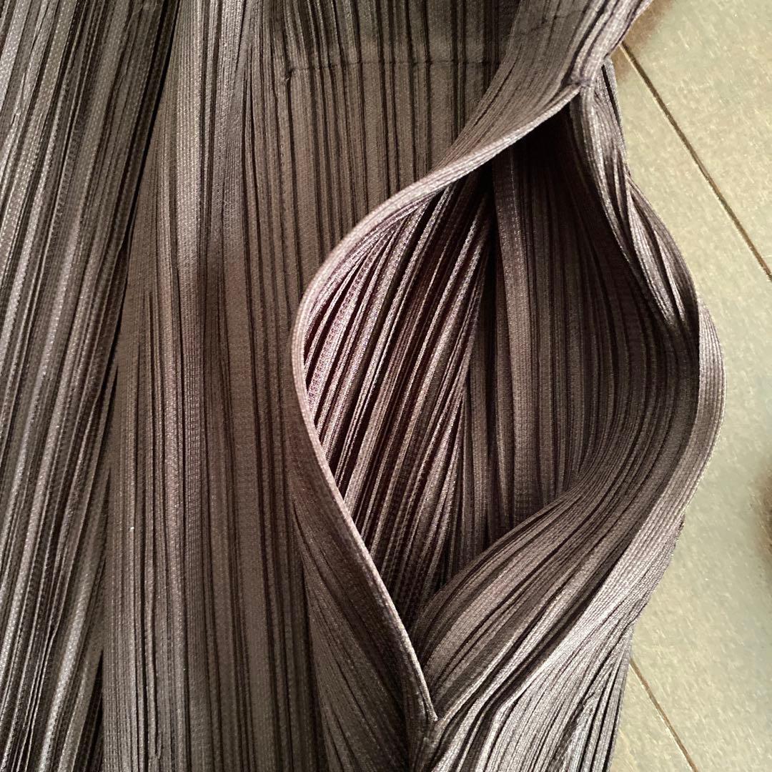 最終金額❗️極美品　プリーツプリーズ　長袖シャツ　ファージャケット　トップス