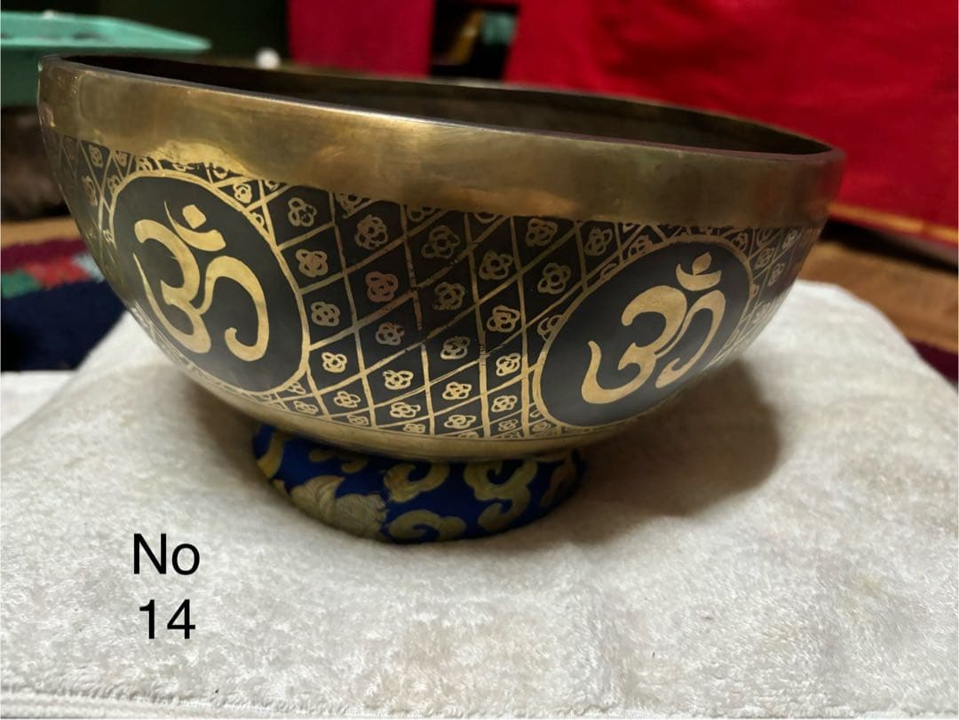 No14 チベット産 シンギングボウル 新品 チベタンボウル 28cm