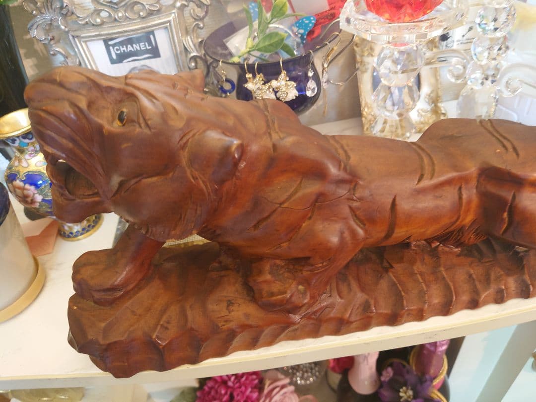 アンティーク　虎置物　風水