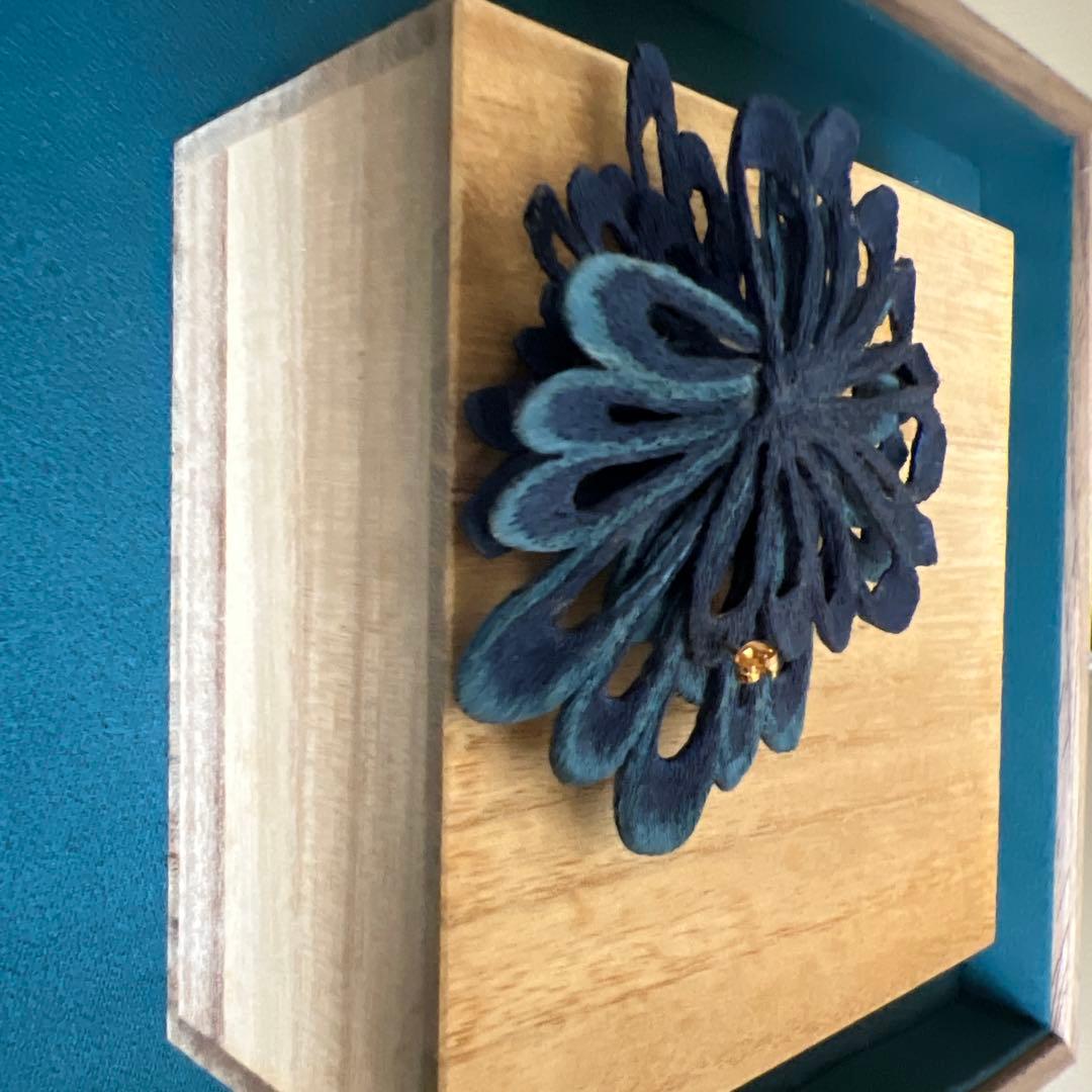 emi takazawa　横振り刺繍　花　ピアス