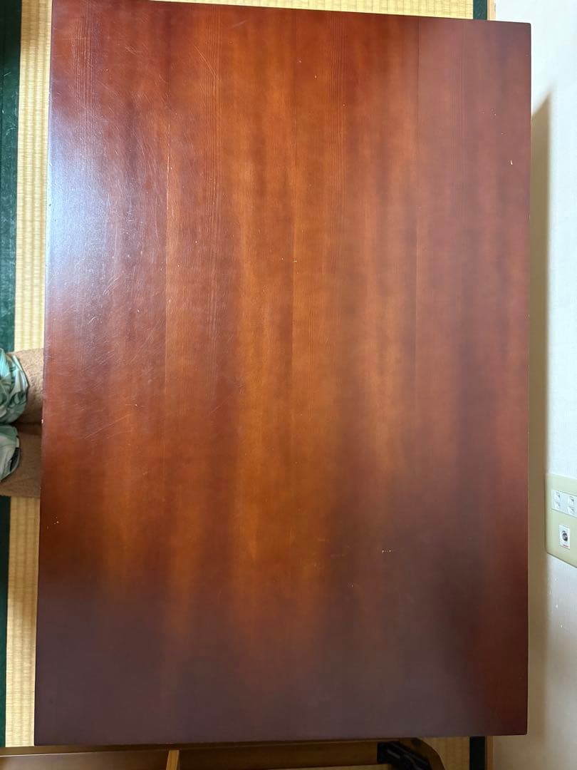 ダークブラウン 木製 長方形座卓　2台セット