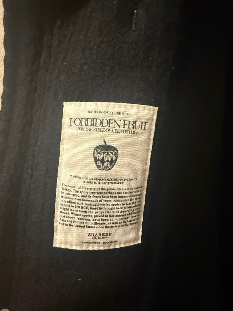 SHAREEF メルトンロングダッフルコート