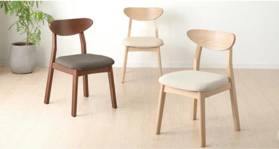 TG DC NTR　6脚　ダイニングチェア　ブラウン　カフェチェア