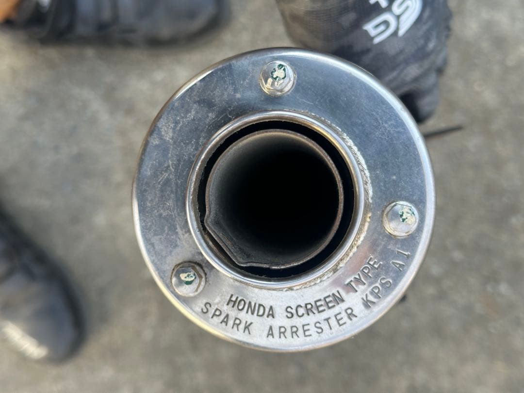 CRF150F 純正マフラー、&おまけトップブリッジ