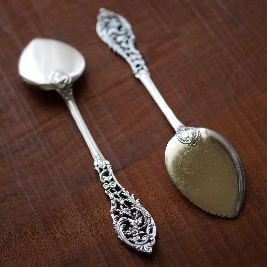 ◆アンティーク◆シルバー950◆JeanGranvigne◆スプーン2本セット◆