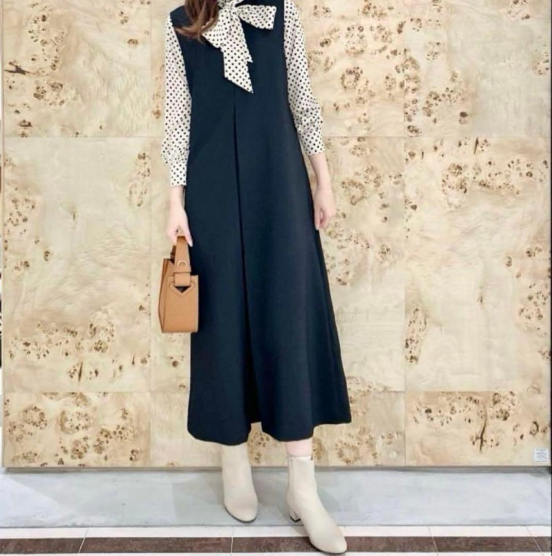 アルアバイル　ルルウィルビー デシンドットフリルボウタイブラウス