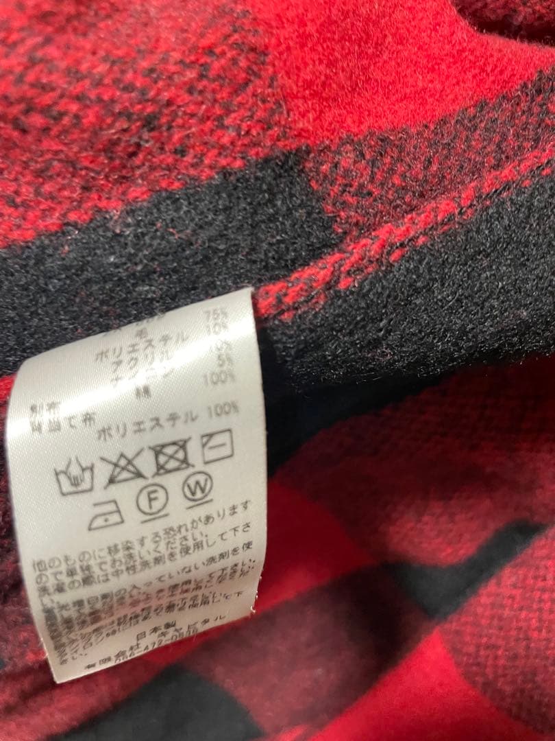 KAPITAL キャピタル ウールバッファローチェック リングコート サイズM