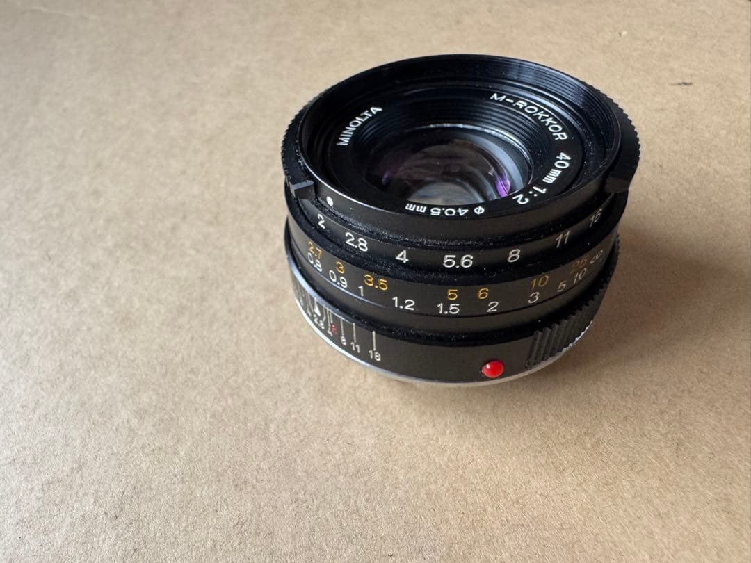 Minolta M-ROKKOR QF 40mm F2 美品
